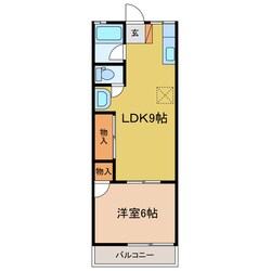 掛川市役所前駅 徒歩6分 1階の物件間取画像